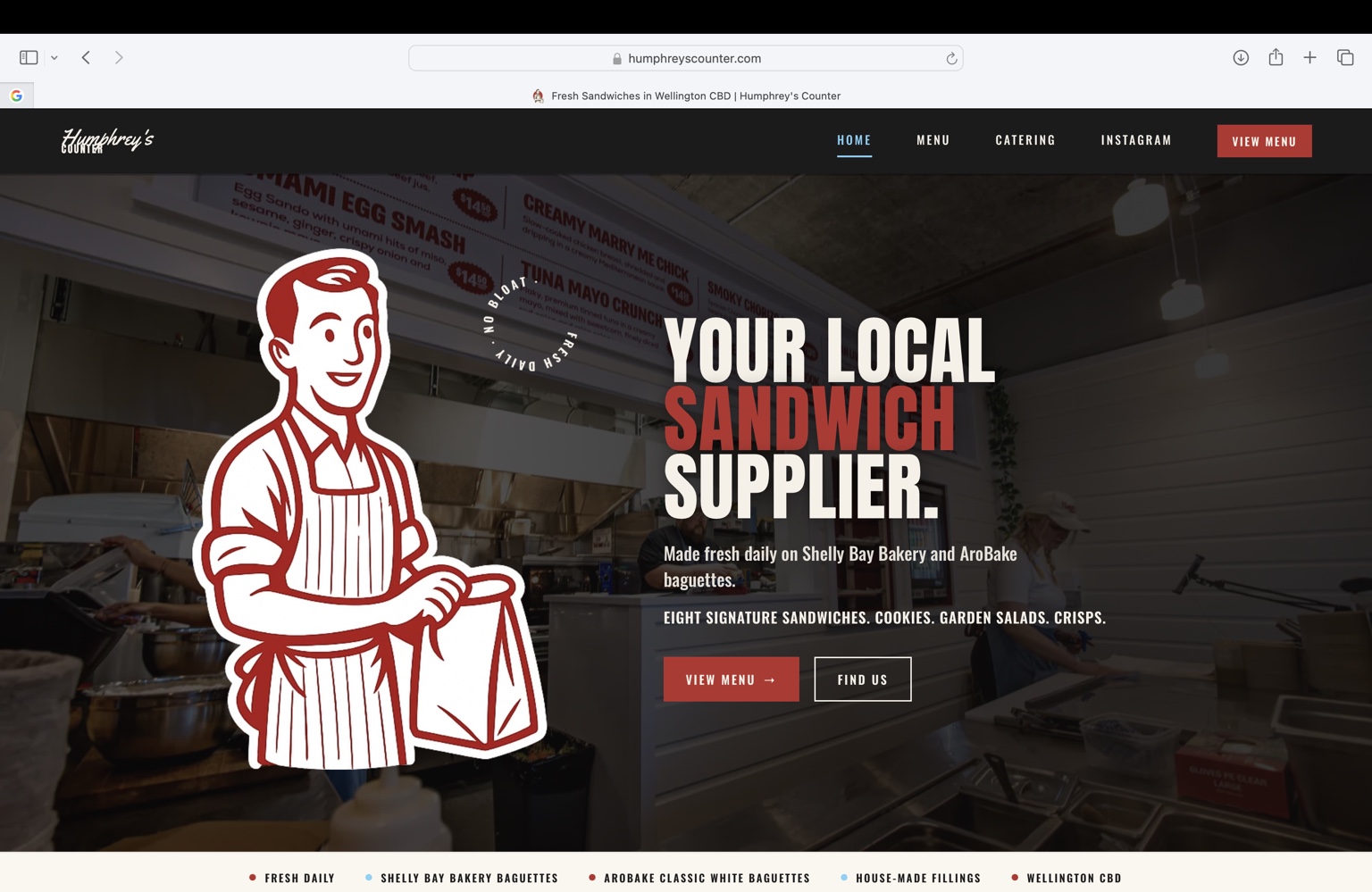 Humphrey's Counter — Wellington sandwich shop